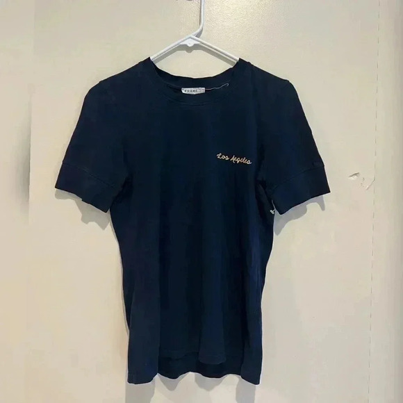 FRAME
Women's Blue Extended Cuff Tee “Los Angeles” - Picture 3 of 6